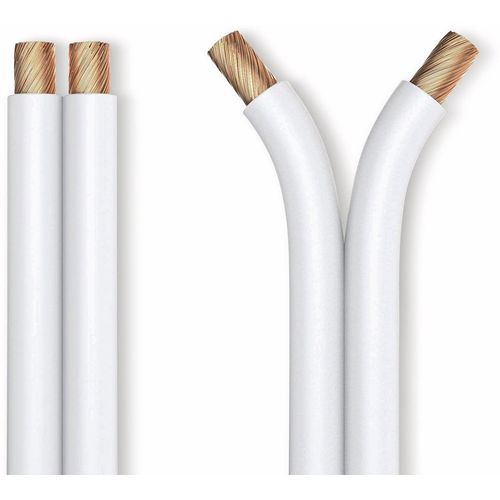 PURELINK Lautsprecherkabel, 2x1,5 mm², 25 m, weiß, OFC