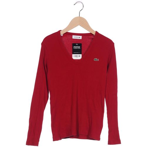 Lacoste Damen Langarmshirt, rot, Gr. 32