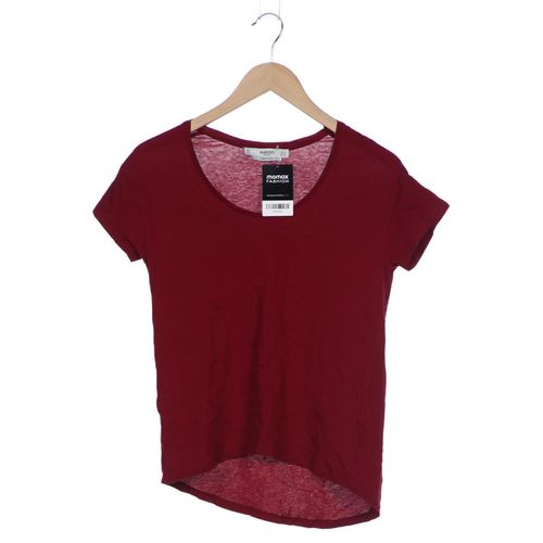 Mango Damen T-Shirt, bordeaux, Gr. 36