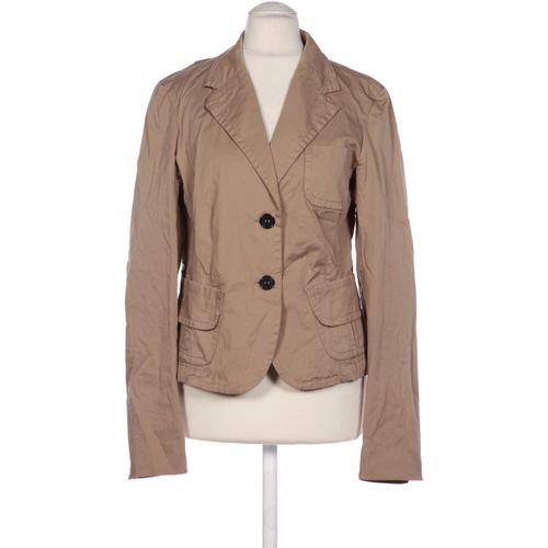 Rene Lezard Damen Blazer, beige, Gr. 38