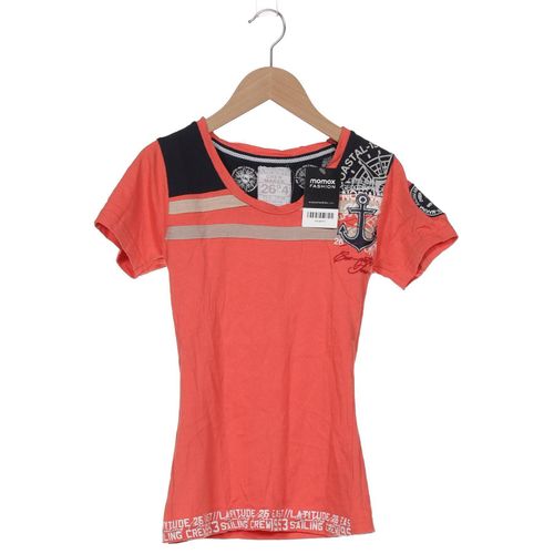 Geographical Norway Damen T-Shirt, orange, Gr. 34