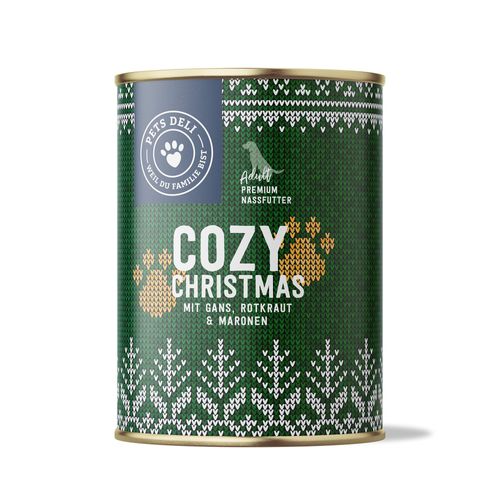 Nassfutter Limited Cozy Christmas für Hunde - 400g / 6er Pack