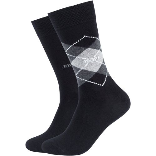 JOOP! Socken, (2er Pack), Premium Qualität, verstärkte Ferse, verstärkte Zehen, Argyle Design