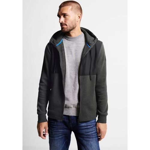 STREET ONE MEN Sweatjacke, im hüftlangen Schnitt