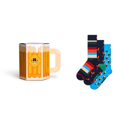 Happy Socks Langsocken, (3er Pack), mit lustigen Wies`n Motiven