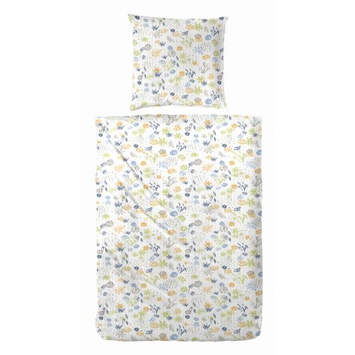 Primera Bettwäsche »Primera Soft-Seersucker-Bettwäsche Blümchen«, mit bunten Blumen
