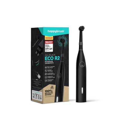 happybrush Elektrische Zahnbürste »ECO R2 Schwarz«