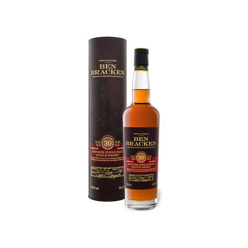 Ben Bracken Speyside Single Malt Scotch Whisky 30 Jahre mit Geschenkbox 41,9% Vol