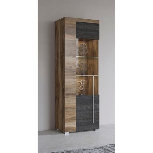 INOSIGN Vitrine »Roger,Höhe 160cm stilvolle Glasvitrine mit verstellbare Glasböden«, Standvitrine 1Trg, viel Stauraum, ohne Beleuchtung