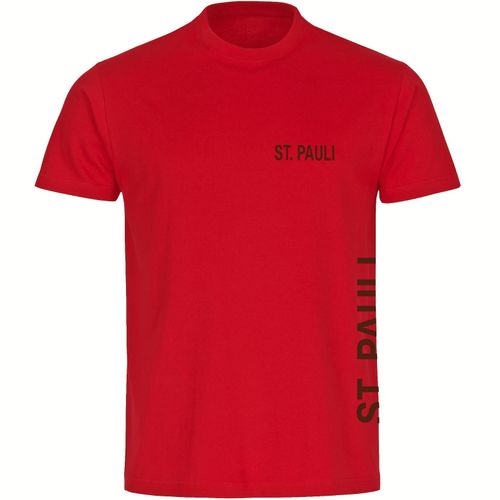 multifanshop Kinder T-Shirt - St. Pauli - Brust & Seite - Druck braun - Kind