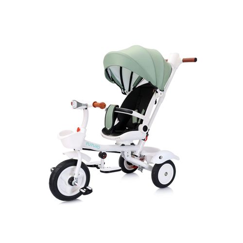 Chipolino Tricycle Futuro 2 in 1 faltbar, Becherhalter, Musik, Licht, PU-Räder grün