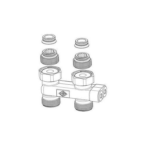 Heimeier Umlenkstück 0542-50.000 G 3/4 AGxR 1/2, Durchgang