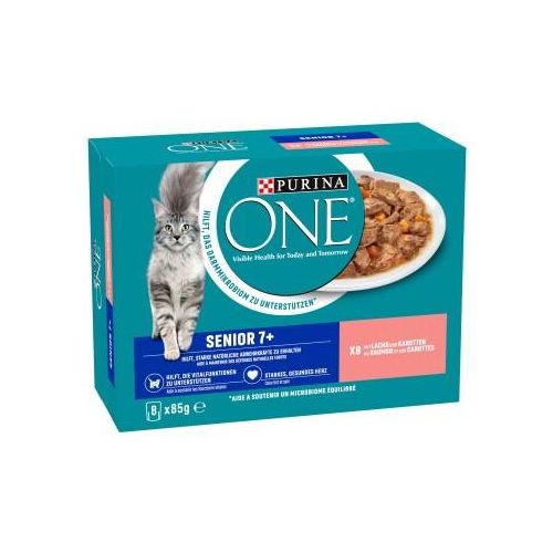 Purina ONE Senior 7+ Lachs 8x85g