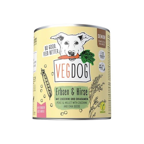 VEGDOG Senior Erbsen & Hirse 6x800g