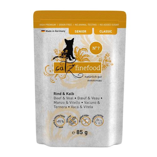 catz finefood Senior No.07 Rind & Kalb 16x85g