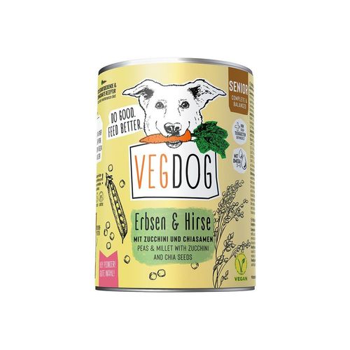 VEGDOG Senior Erbsen & Hirse 6x400g