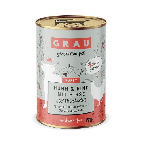 GRAU Puppy/Junior Huhn & Rind 6x400g