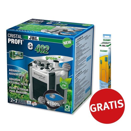 JBL Cristal Profi greenline e402 + Cleany Schlauchreinigungsbürste gratis