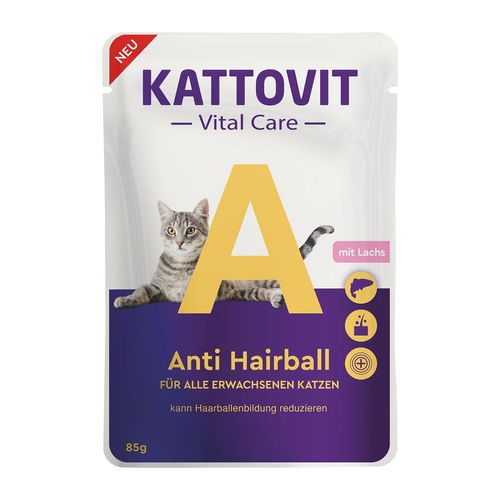 Kattovit Vital Care Anti Hairball Pouches 24x85g