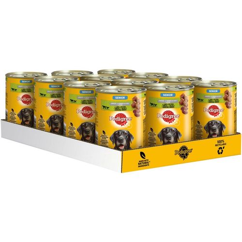 Pedigree Senior mit Lamm und Geflügel in Pastete 12x400g