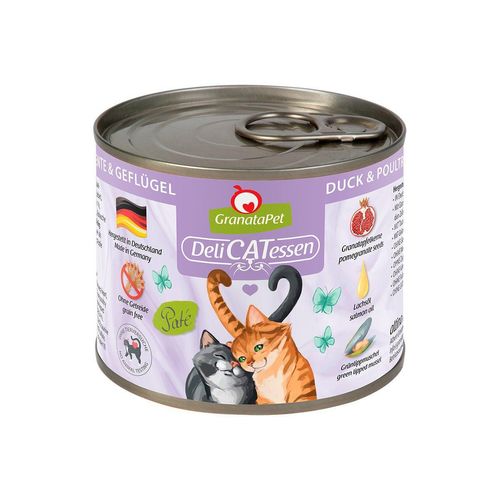 GranataPet Katze - Delicatessen Dose Ente & Geflügel 6x200g