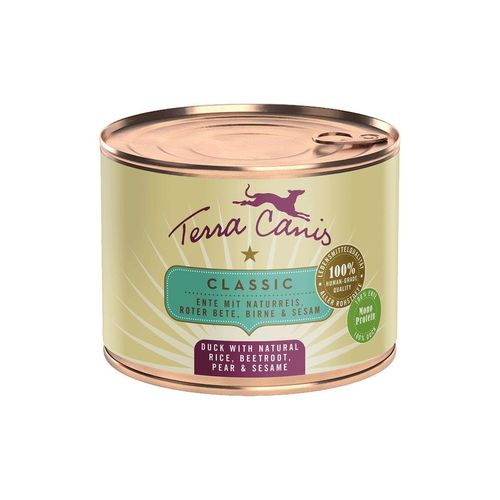 Terra Canis Classic Ente, Reis, Rote Bete, Birne & Sesam 12x200g