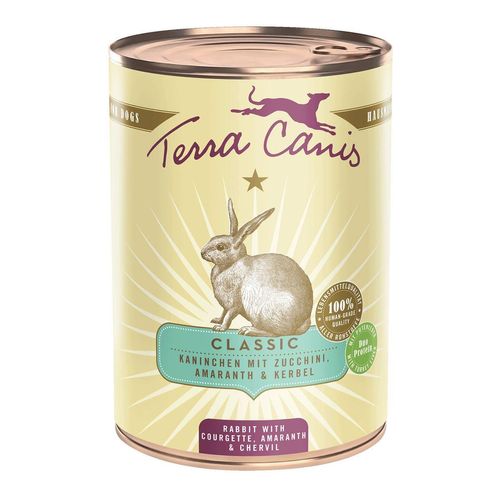 Terra Canis CLASSIC Kaninchen mit Zucchini 6x400g