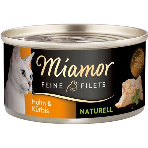 Miamor Feine Filets naturell Huhn & Kürbis 24x80g