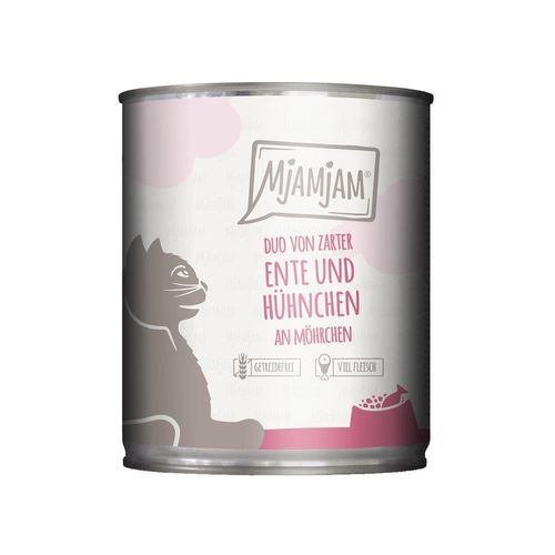 MjAMjAM - DUO von Ente & Hühnchen an Möhrchen 24x800g