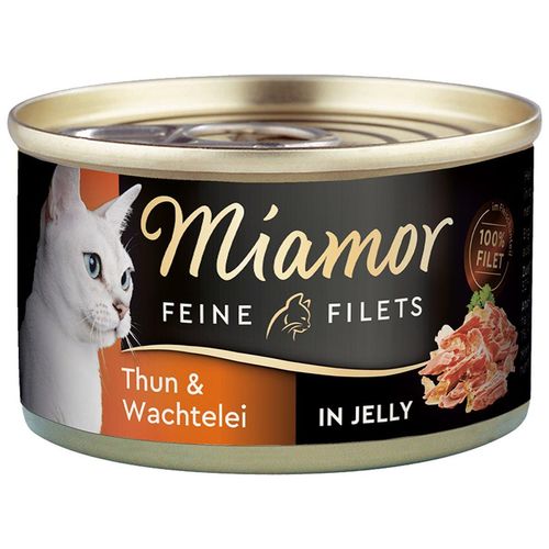 Miamor Feine Filets in Jelly Thunfisch und Wachtelei 100g 48x100g