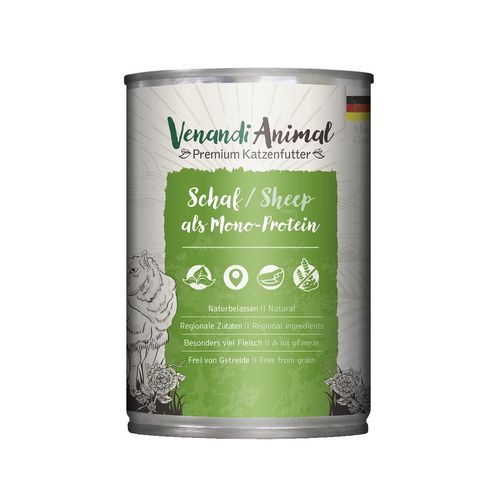 Venandi Animal Schaf als Monoprotein 12x400g