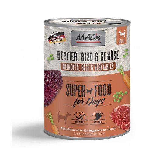 MAC's Dog Rentier, Rind und Gemüse 24x800g