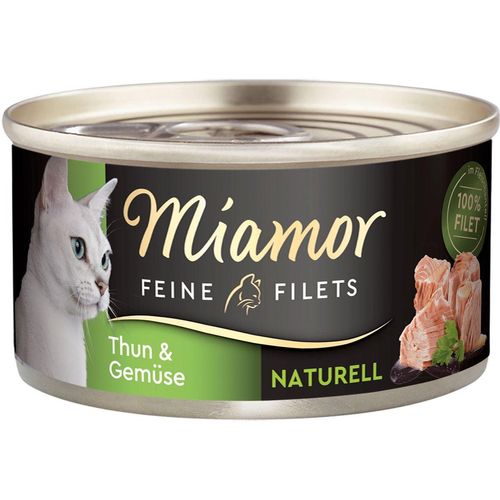 Miamor Feine Filets naturell Thun & Gemüse 48x80g