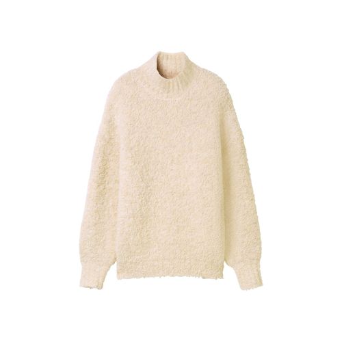 TOM TAILOR Damen Lockerer Bouclé Pullover, braun, Uni, Gr. XXXL
