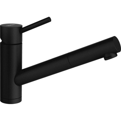 Küchenarmatur SCHOCK "Altos S", schwarz (puro), B:21,3cm H:18,7cm, Armaturen, Hochdruck, ausziehbarer Auslauf