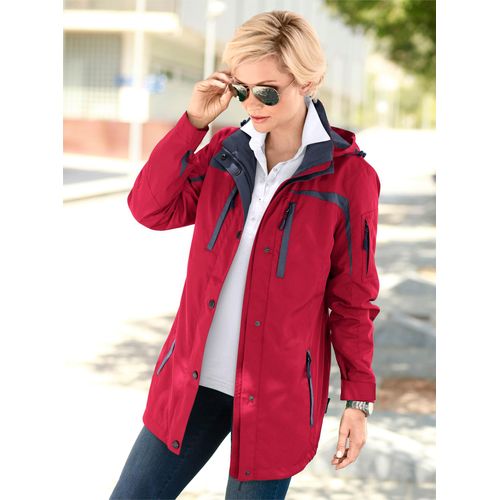 Funktionsjacke CASUAL LOOKS, Damen, Gr. 54, rot, 100% Polyester, unifarben, Jacken