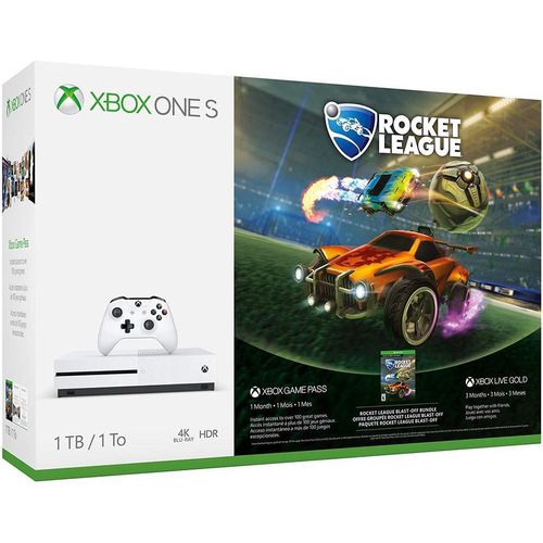 Xbox One S 1000GB - Weiß + Rocket League