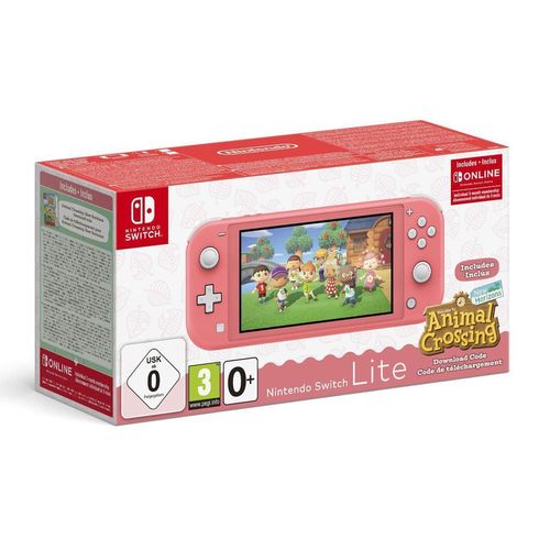 Switch Lite 32GB - Rosa + Animal Crossing: New Horizons