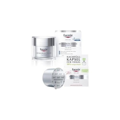 Eucerin Anti-Age Hyaluron-Filler + 3x EFFECT Tag LSF 15 Nachhaltigkeit Refill Bundle