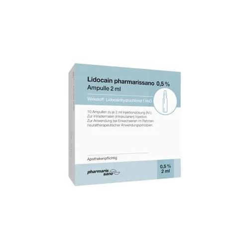 Lidocain pharmarissano 0,5% Ampulle 2 ml