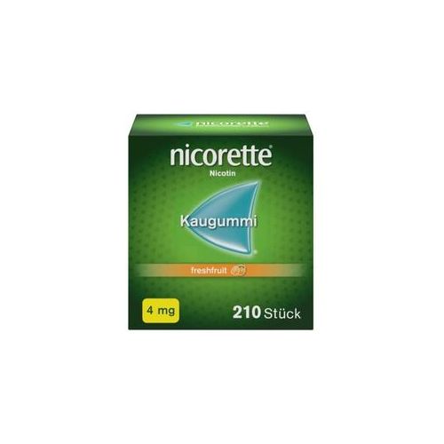 nicorette 4 mg Nikotinkaugummi freshfruit zur Raucherentwöhnung