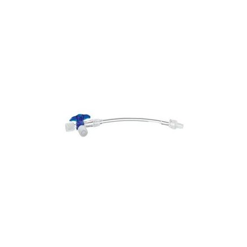 DISCOFIX C Dreiwegehahn blau m.10 cm Schlauch