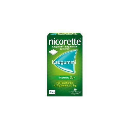 nicorette 2 mg Nikotinkaugummi freshmint zur Raucherentwöhnung