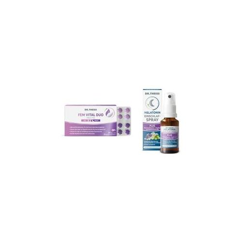 Besser schlafen in den Wechseljahren Set - Melatonin Plus + Fem Vital Duo