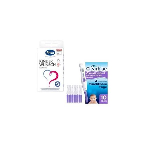 RITEX Kinderwunsch Gleitgel + CLEARBLUE Ovulationstest Set