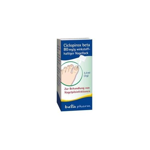 Cicloprox beta 80 mg/g wirkstoffhaltiger Nagellack