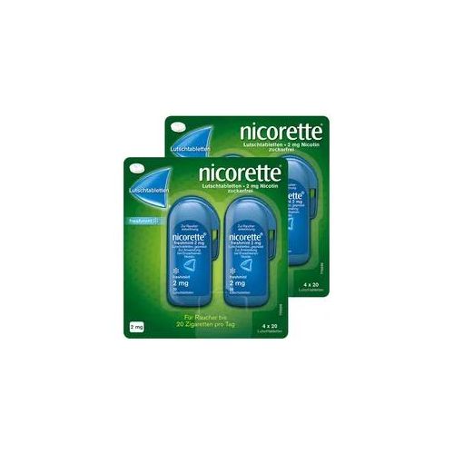 nicorette Lutschtabletten freshmint 2 mg 80 Stk. Doppelpack