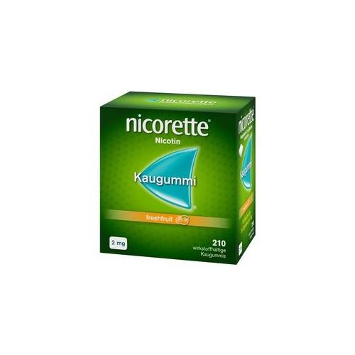 nicorette 2 mg Nikotinkaugummi freshfruit zur Raucherentwöhnung