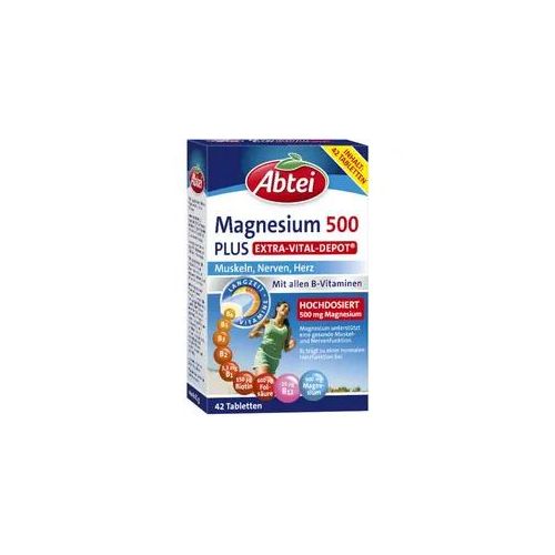 Abtei Magnesium 500 PLUS EXTRA-VITAL-DEPOT