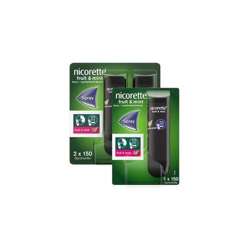 nicorette fruit & mint Spray 3er Set